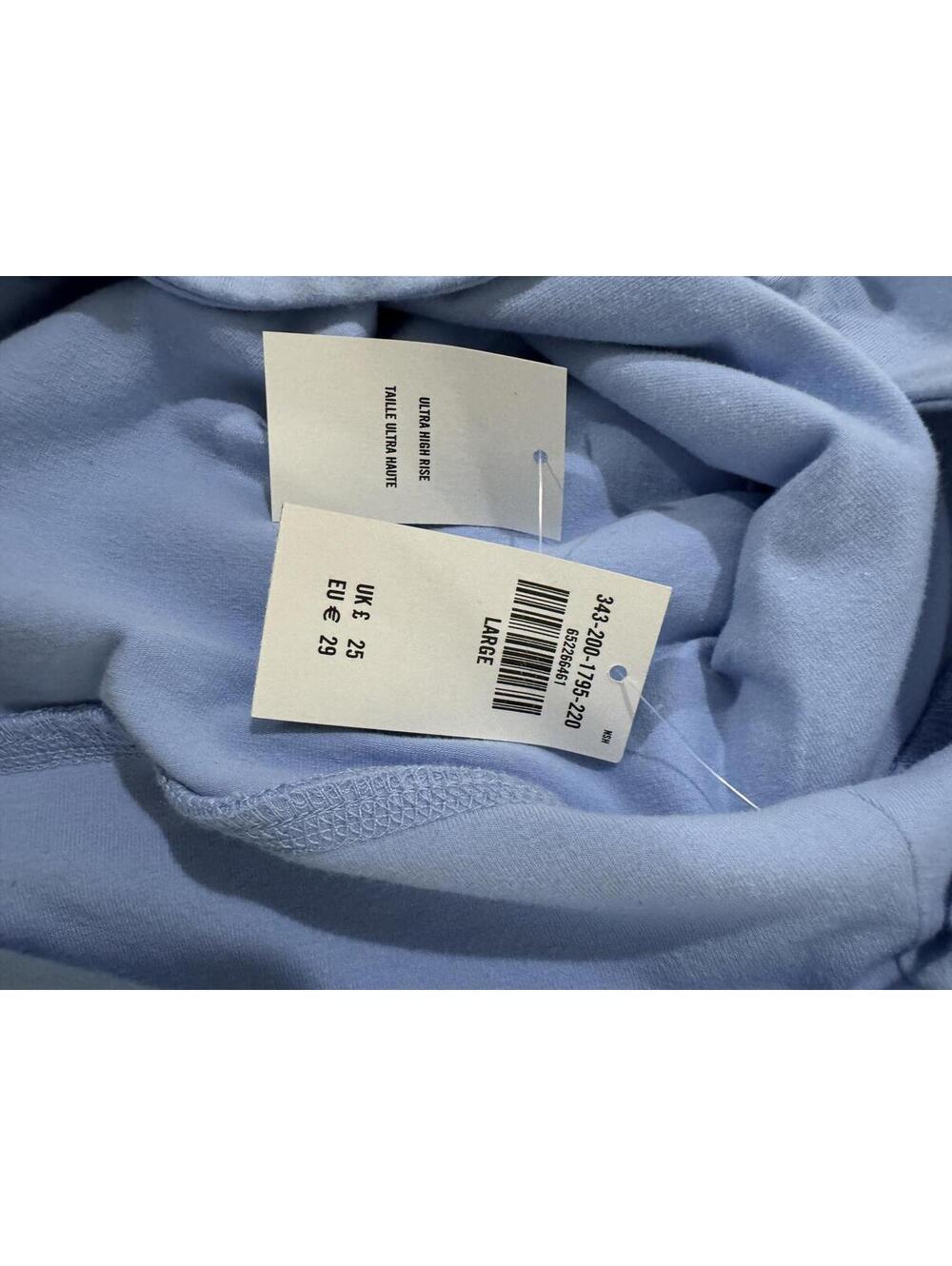 NWT Hollister Baby Blue Ultra High Rise Cotton Mini Short Skort- Size Large - Picture 5 of 7